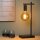 Tischlampe Metall Schwarz E27 H:52 cm modern edel