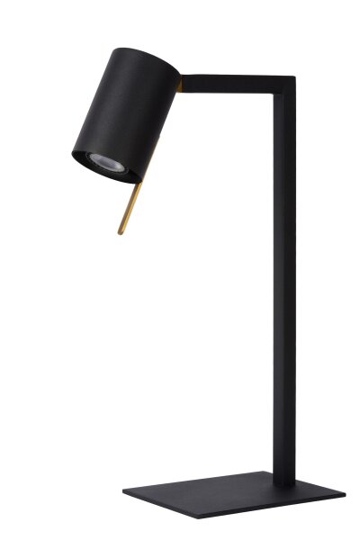 Tischleuchte flexibel Metall Schwarz GU10 H:50 cm
