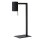 Tischleuchte flexibel Metall Schwarz GU10 H:50 cm