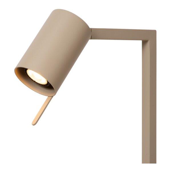 Tischlampe flexibel Metall Taupe GU10 H:50 cm edel