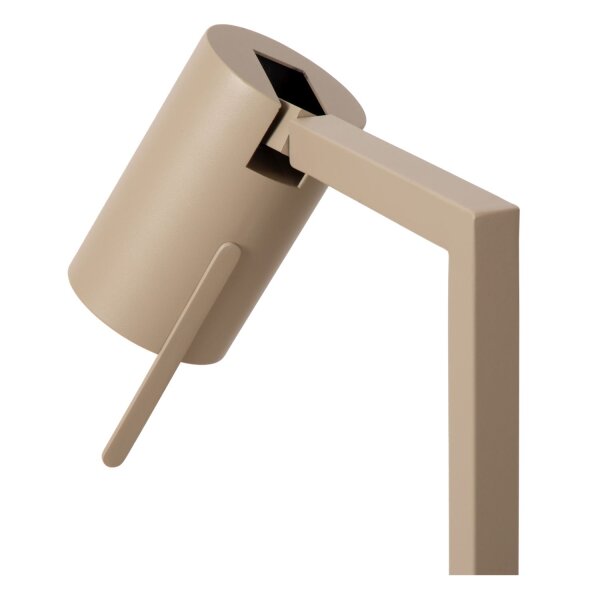 Tischlampe flexibel Metall Taupe GU10 H:50 cm edel