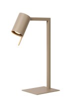 Tischlampe flexibel Metall Taupe GU10 H:50 cm edel