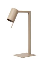Tischlampe flexibel Metall Taupe GU10 H:50 cm edel