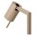 Tischlampe flexibel Metall Taupe GU10 H:50 cm edel