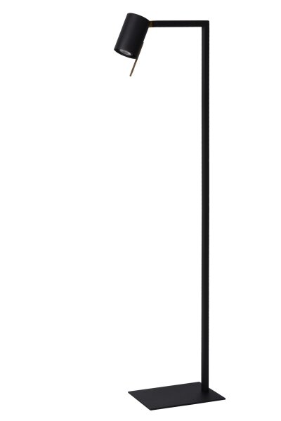 Stehlampe verstellbar Metall Schwarz GU10 H:130 cm