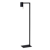 Stehlampe verstellbar Metall Schwarz GU10 H:130 cm