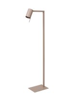 Stehleuchte verstellbar Metall Taupe GU10 H:130 cm