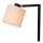 Stehlampe verstellbar Schwarz E27 H:128 cm modern