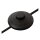 Stehlampe verstellbar Schwarz E27 H:128 cm modern