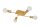 Vintage Deckenleuchte Messing 4-flammig E27 B:51 cm