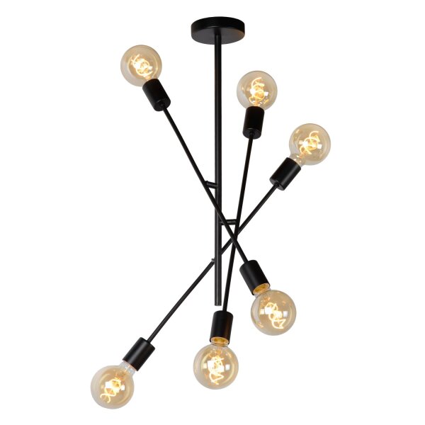 Vintage Deckenlampe Metall Schwarz E27 B:59 cm edel