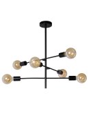 Vintage Deckenlampe Metall Schwarz E27 B:59 cm edel