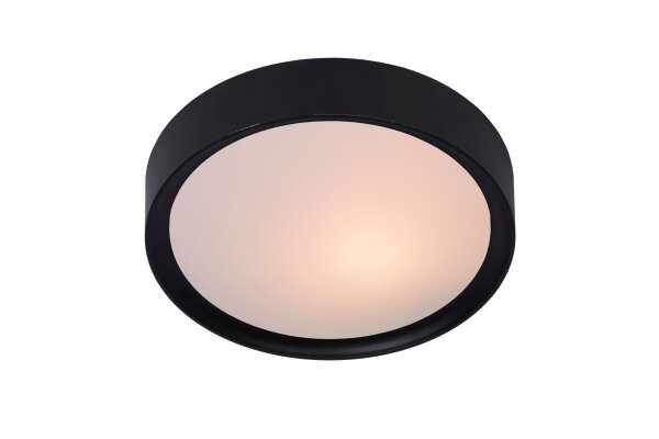 Deckenleuchte Schwarz E27 B:25 cm modern edel rund