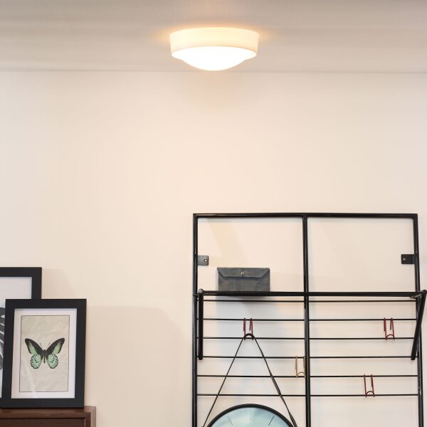 Deckenlampe Weiß E27 B:25 cm modern edel rund