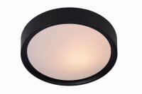 Deckenleuchte Schwarz 2-flammig E27 B:33 cm modern
