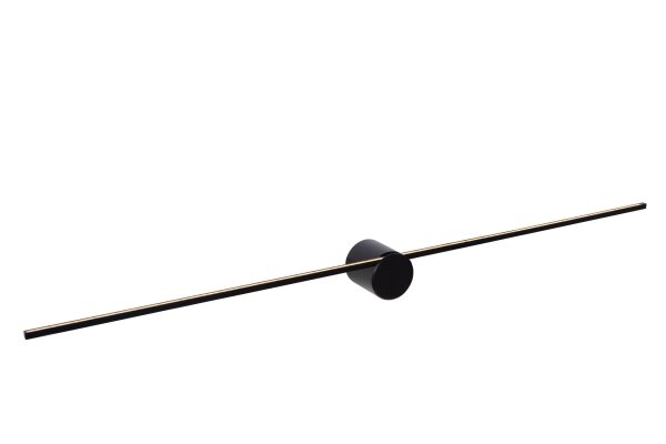 LED Wandleuchte Schwarz 2700 K IP44 L:90 cm edel