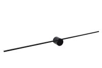 LED Wandleuchte Schwarz 2700 K IP44 L:90 cm edel