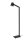 Stehlampe flexibel Schwarz E14 H:150 cm modern edel