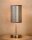 Vintage Tischlampe Metall Chrom E27 H:38 cm edel