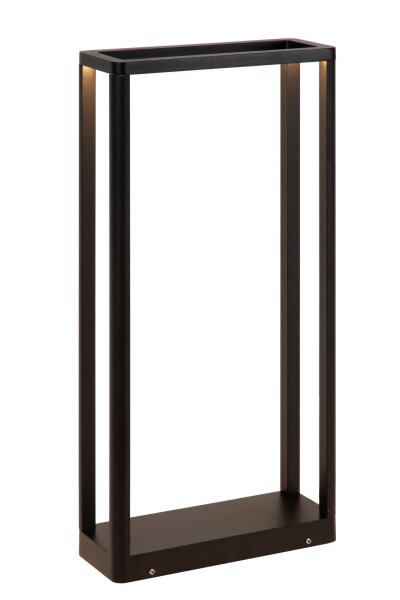 LED Sockelleuchte Schwarz 3000 K IP65 H:50 cm edel