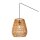 Hängelampe Außen Rattan Natur E27 L:35 cm modern