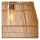 Hängelampe Außen Rattan Natur E27 L:35 cm modern
