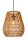 Hängelampe Außen Rattan Natur E27 L:35 cm modern