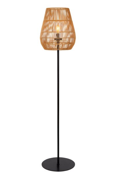 Stehlampe Außen Rattan Natur E27 H:154 cm modern