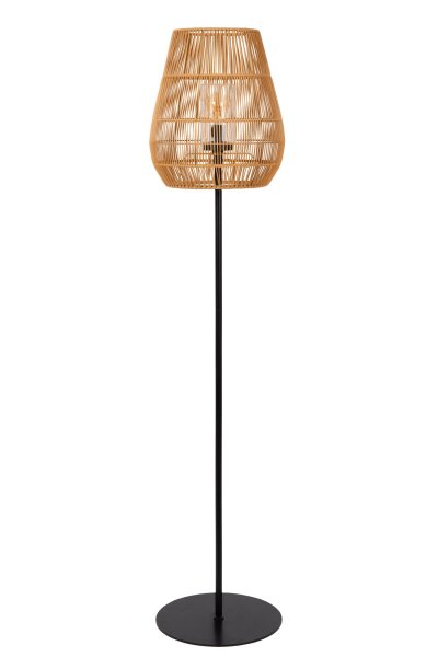 Stehlampe Außen Rattan Natur E27 H:154 cm modern
