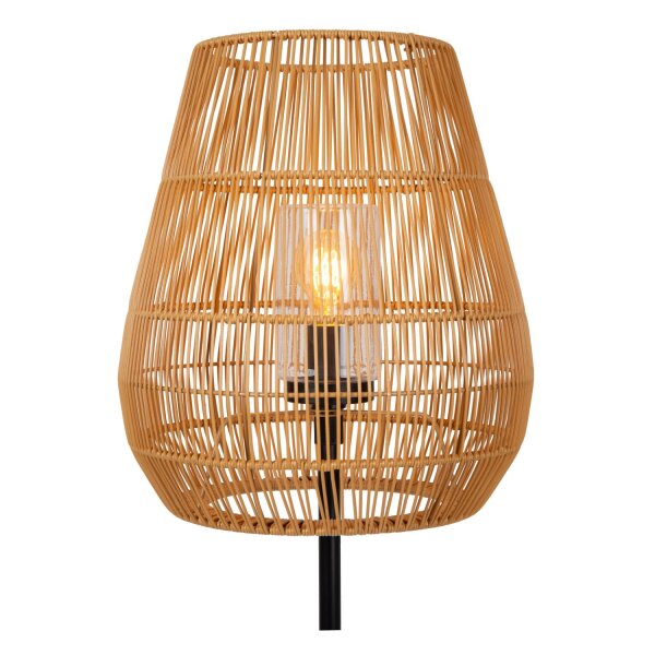 Stehlampe Außen Rattan Natur E27 H:154 cm modern