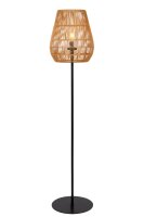 Stehlampe Au&szlig;en Rattan Natur E27 H:154 cm modern