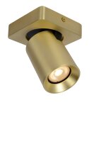 Deckenstrahler Aluminium Messing 2200 K B:11 cm edel