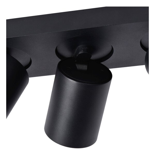 Deckenstrahler Aluminium Schwarz 2200 K modern edel