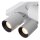 Deckenstrahler verstellbar Aluminium Weiß GU10 2200 K