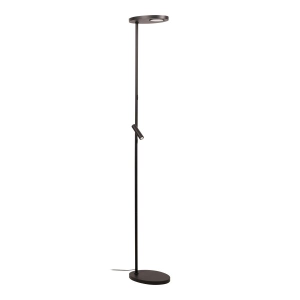 LED Stehlampe Metall Schwarz 2700 K H:177 cm edel