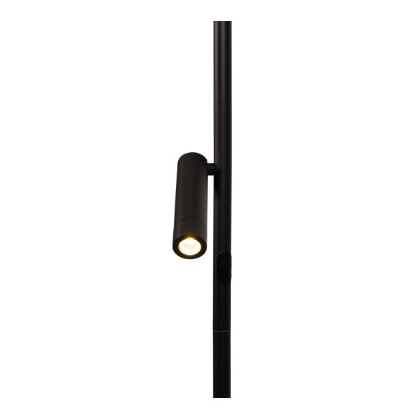 LED Stehlampe Metall Schwarz 2700 K H:177 cm edel