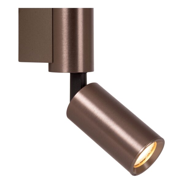 Wandspot Metall Kaffeebraun GU10 H:30 cm modern