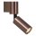 Wandspot Metall Kaffeebraun GU10 H:30 cm modern