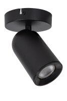 Deckenstrahler verstellbar Schwarz GU10 L:14 cm