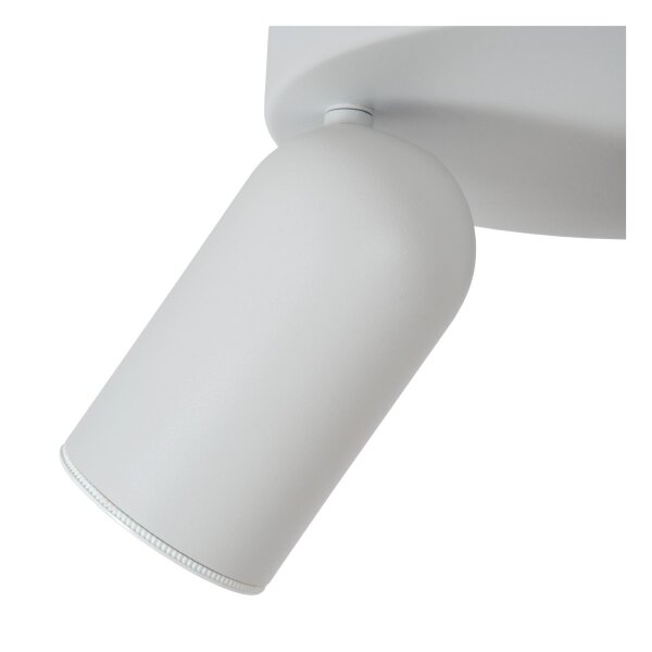 Deckenspot Metall Weiß 3-flammig GU10 modern edel