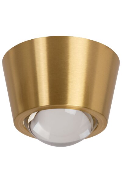 LED Deckenlampe Aluminium Messing 3000 K Ø9 cm edel