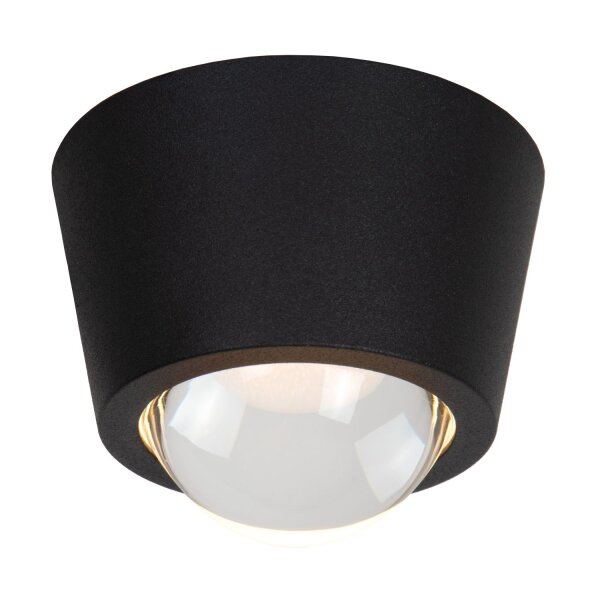 LED Deckenlampe Aluminium Schwarz 3000 K modern edel