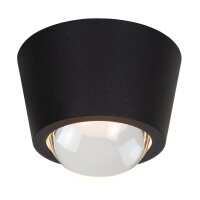 LED Deckenlampe Aluminium Schwarz 3000 K modern edel