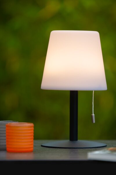 LED Tischlampe Schwarz 3000 K IP44 H:26 cm modern