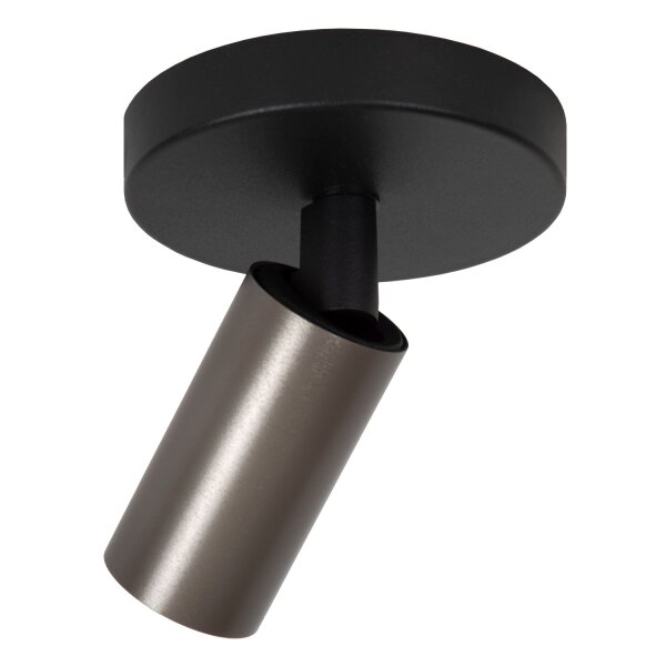 Deckenspot Aluminium Kaffeebraun GU10 B:10 cm edel