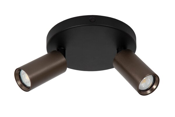 Deckenspot Kaffeebraun GU10 L:25 cm modern edel