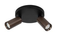 Deckenspot Kaffeebraun GU10 L:25 cm modern edel
