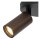 Deckenspot Kaffeebraun GU10 L:25 cm modern edel