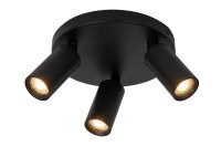 Deckenstrahler Aluminium Schwarz GU10 B:18 cm edel