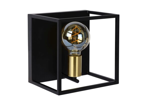 Wandlampe Metall Schwarz E27 L:22 cm modern edel